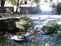 Retour vers le petit pont, mais comme c'est amusant de passer le gu !